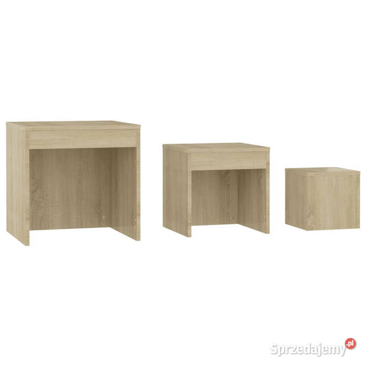 Stoliki wsuwane pod siebie 3 dąb sonoma WM808597 Warszawa