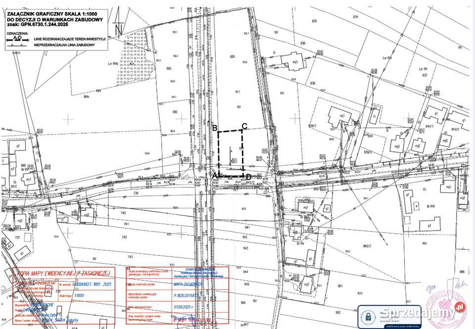 Działka 17 ar media warunki zabudowy dojazd 17000m2 podkarpackie Jadachy sprzedam