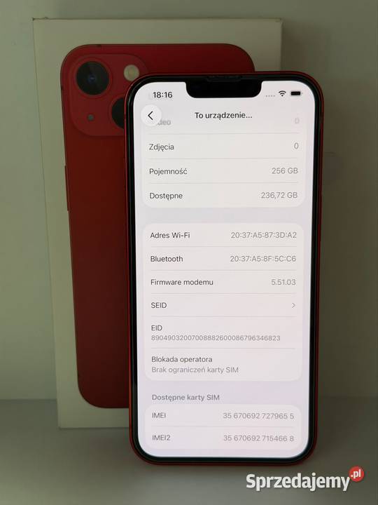 iPhone 13 256GB 100 Kondycja