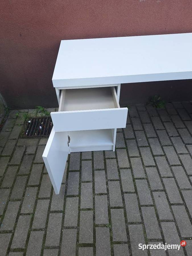 biurko białe ikea malm