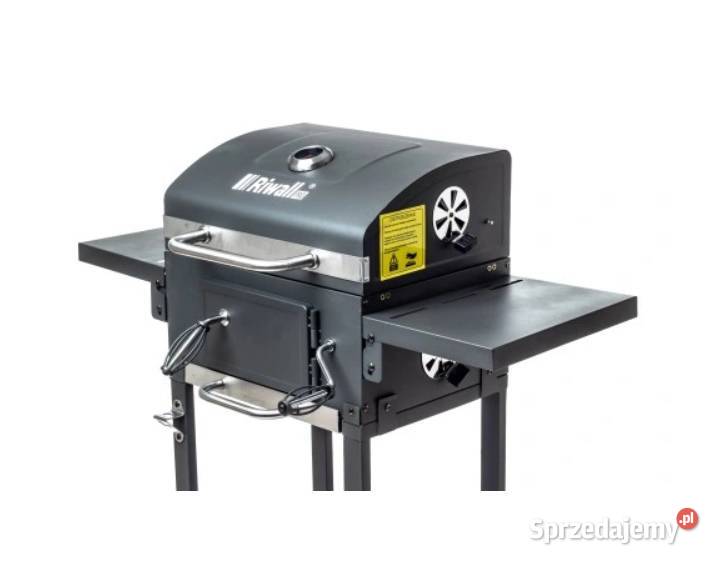 GRILL OGRODOWY WĘGLOWY KORBA POKRYWA POPIELNIK