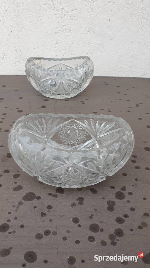 Salaterki kryształowe 2 sztuki kryształ Łódź
