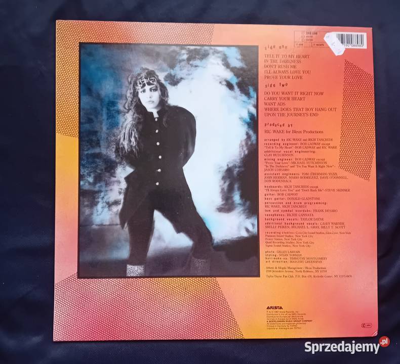 LP Taylor Dayne Tell it to my Heart Arista 1987 płyta winylowa sprzedam