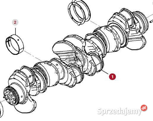Fendt 936 Gen 7 Silnik D1556LE523 Wał Korbowy Jastrzębniki