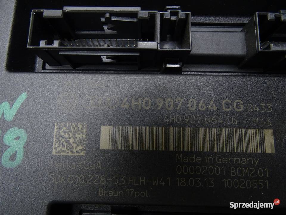 MODUŁ STEROWNIK KOMFORTU BCM 4H0907064CG AUDI A6