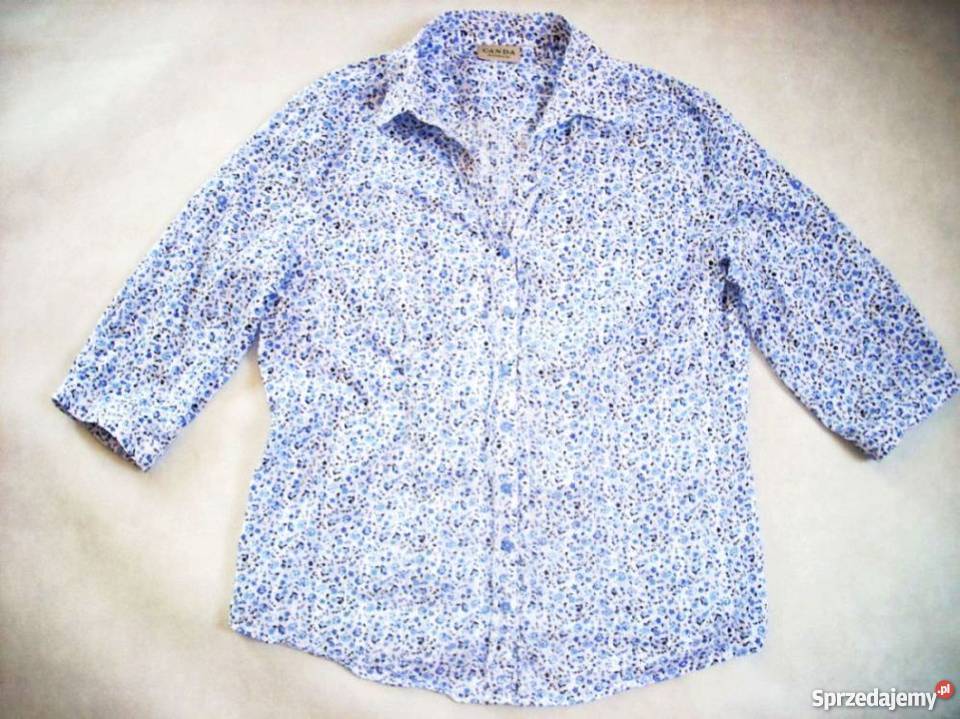 CA koszula bluzka Granat Wzorek Bawełna j nowa biały sprzedam