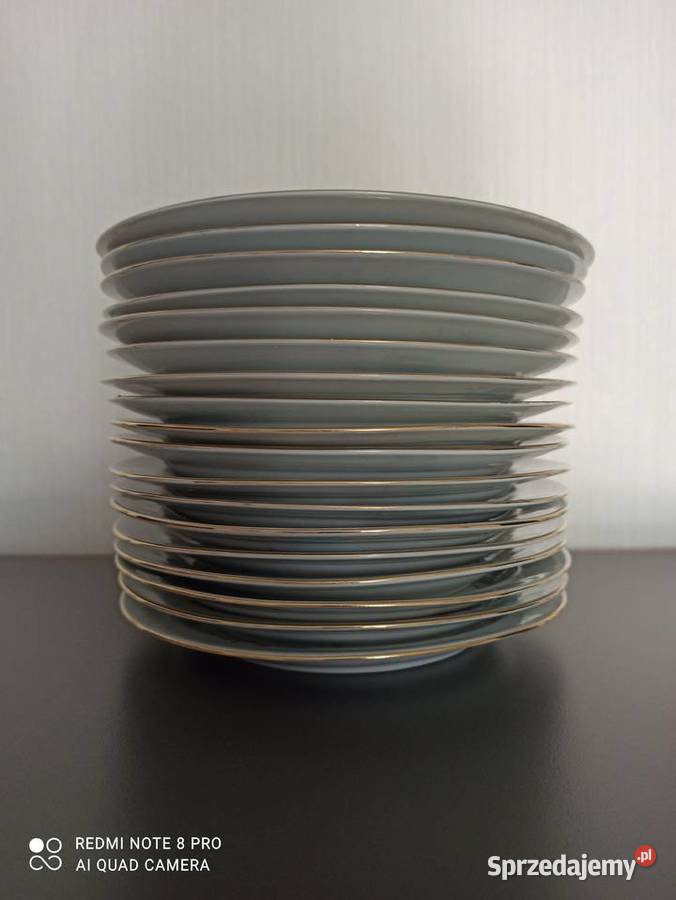 Talerze porcelana Wawel Nowe Warpechy Stare