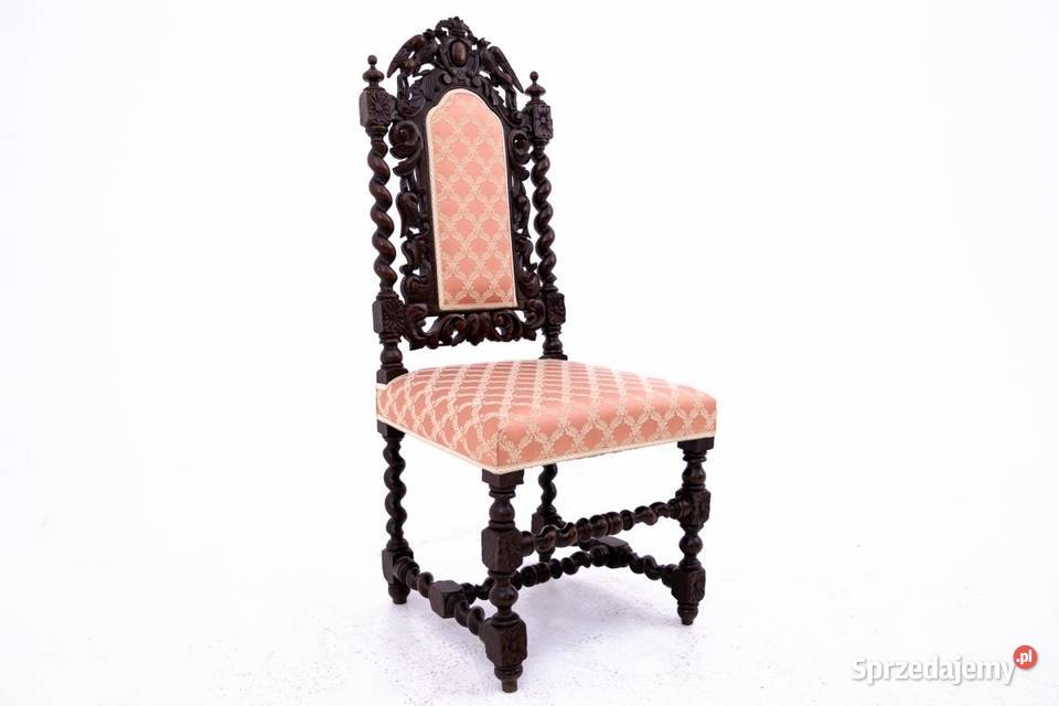Cztery krzesła styl renesansowy Niemcy ok 1870 r Chorzów