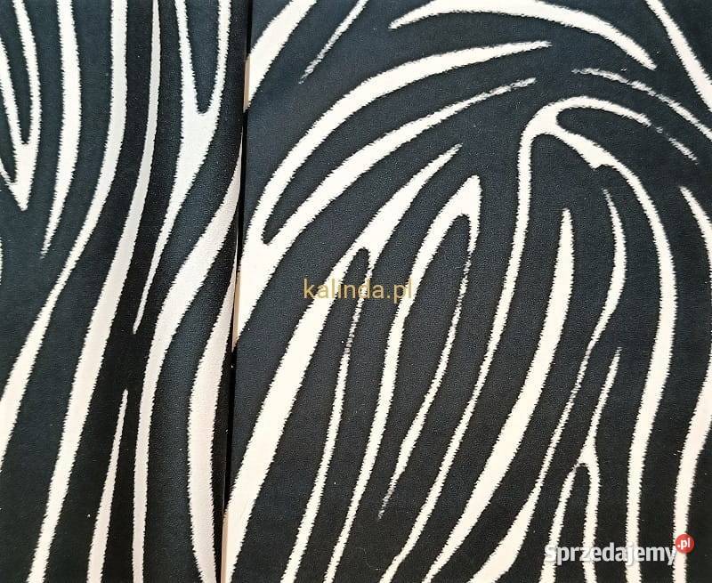 Zebra D154 tkanina z nadrukiem velvet Tarnowskie Góry sprzedam