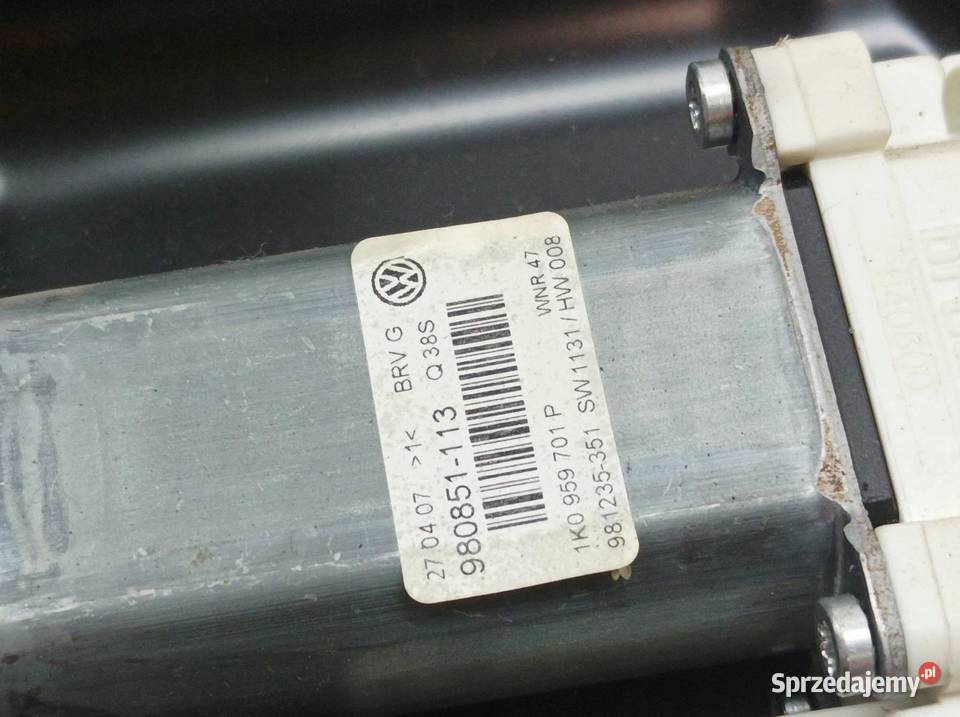 MECHANIZM SZYBY LEWY PRZÓD EUROPA 1K0959793L VW świętokrzyskie