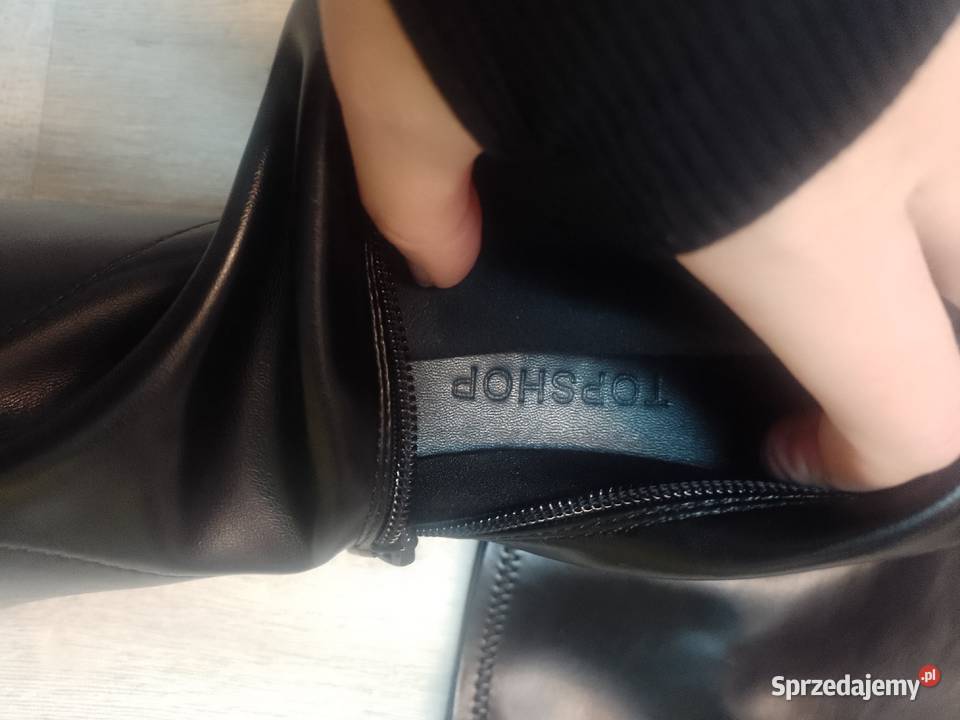 40 Topshop Długie czarne Kozaki kolano małopolskie Kraków