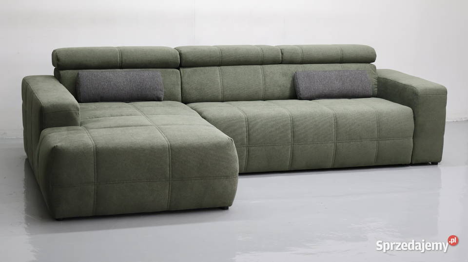 TBA DESIGN narożnik regulowane zagłówki sofa 76cm Poznań sprzedam