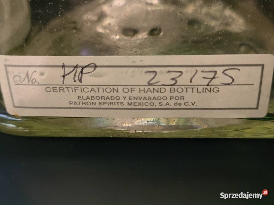 Silver Patrón z Certyfikatem 07l PUSTA Warszawa