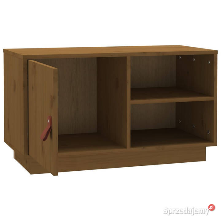 Szafka pod telewizor miodowy brąz 70x34x40