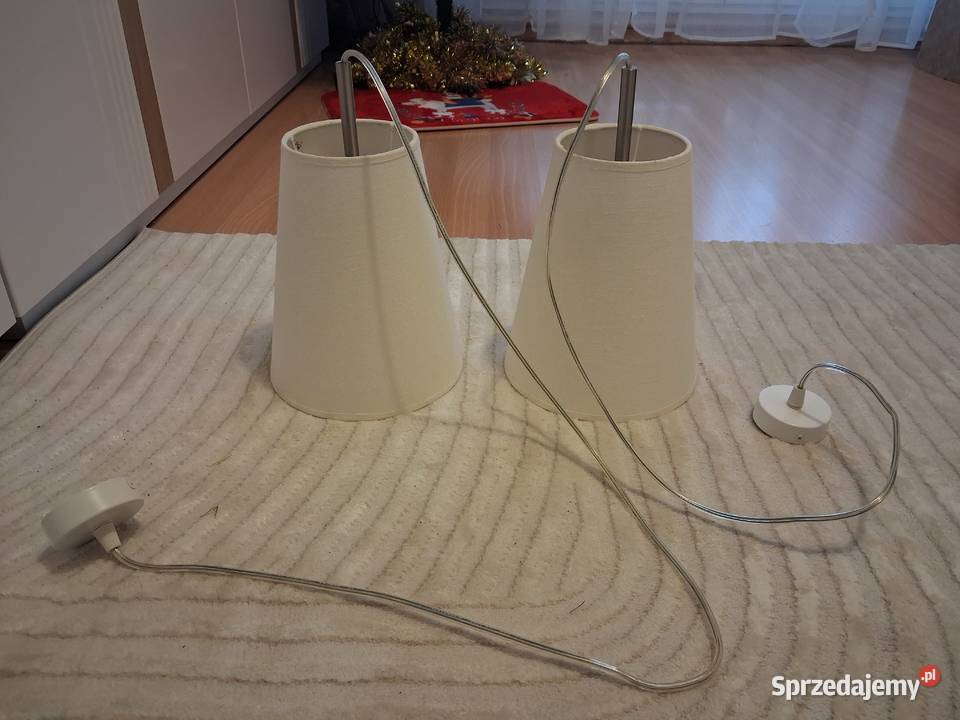 2 nowe lampy wiszące abażury sprzedam