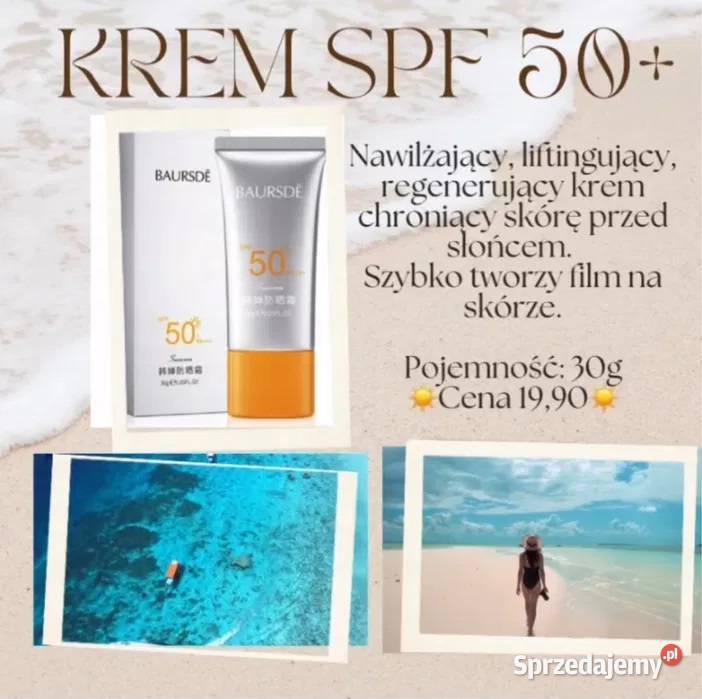 SPF50 krem chroniący skórę przed słońcem Kędzierzyn-Koźle sprzedam