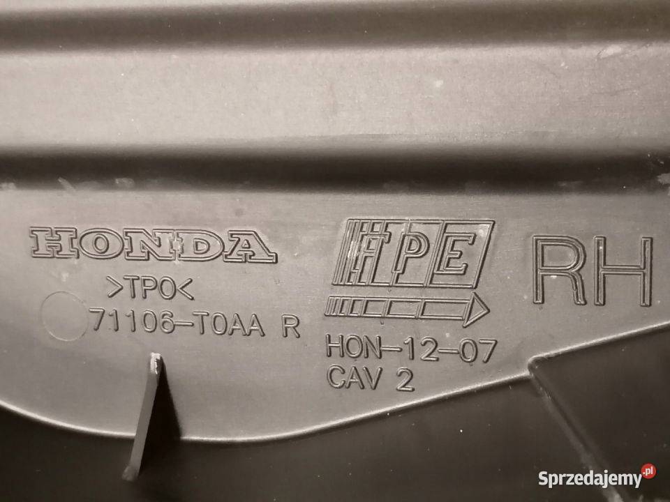 HONDA CRV IV OSŁONA CHŁODNICY PRAWA 71106T0AA Pleszew