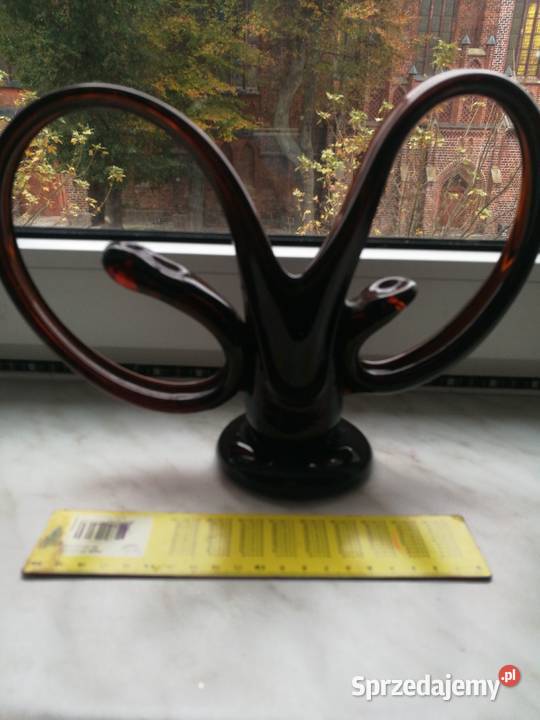 Świecznik rogi Huta Wołomin zachodniopomorskie Choszczno