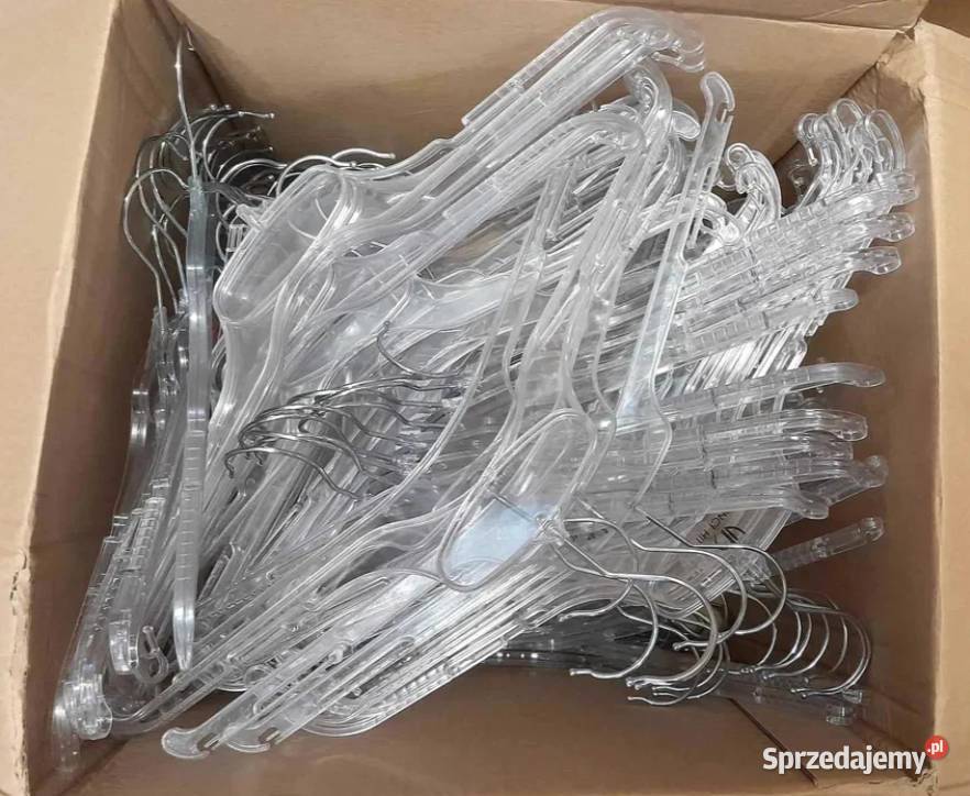 Przezroczyste wieszaki 250 Warszawa sprzedam