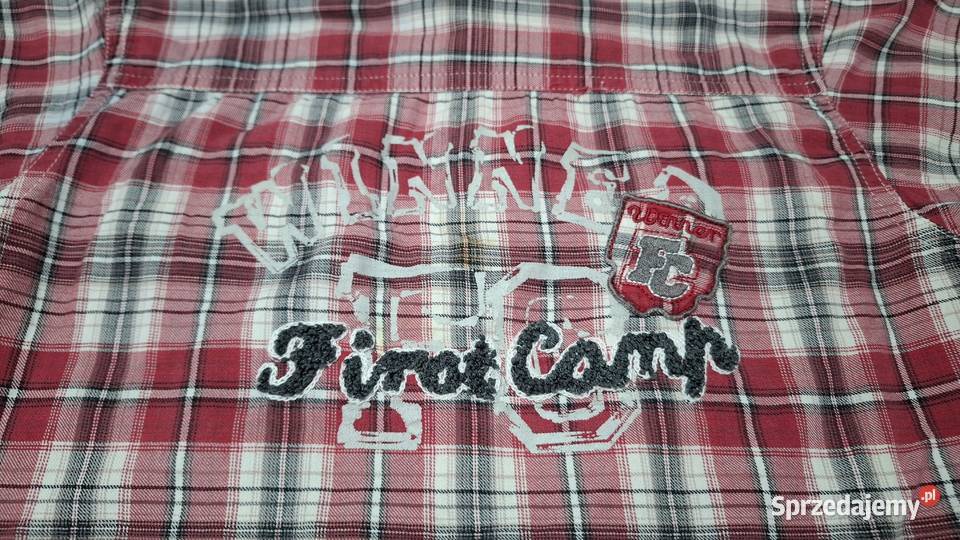 Koszula chłopięca w kratkę długi rękaw DMNK 122 śląskie Czeladź