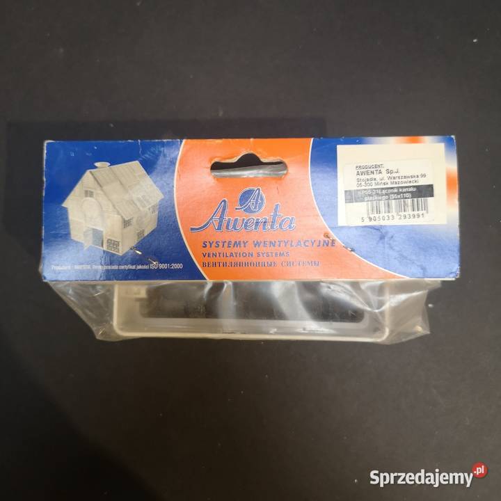 Łącznik kanału płaskiego 55x110 AWENTA KP5521 Głogów