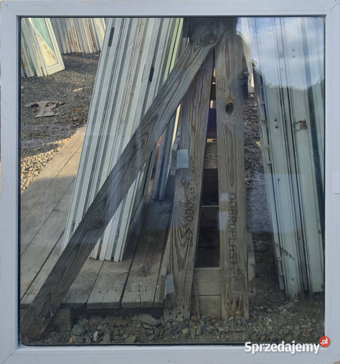 OKNA KacprzaK Witryna 116X125 FIX Używany PCV Okna ścienne