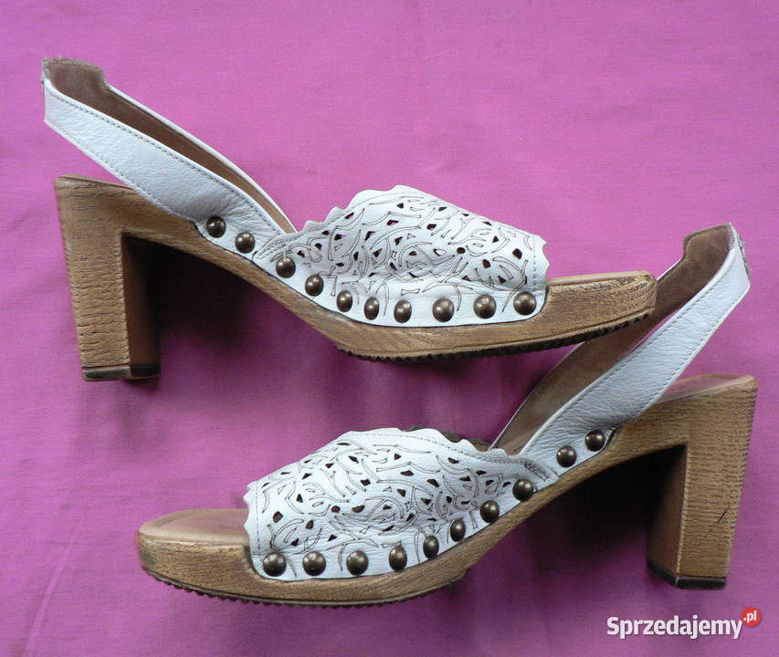 Gaborletnie buty na obcasie skóra nowe37 Łódź