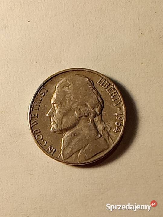 Moneta 5 cent D USA 1964