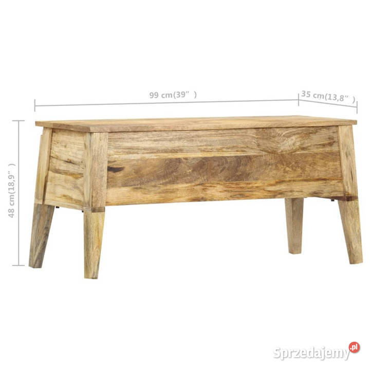 Skrzynia 99x35x48 lite drewno mango WM286462 Warszawa sprzedam