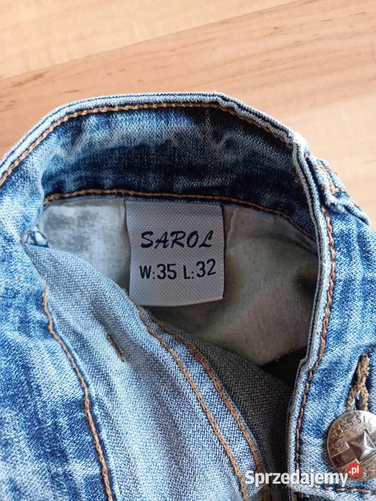 spodenki spodnie krótkie jeansowe SAROL W35 L32 Szczecin sprzedam