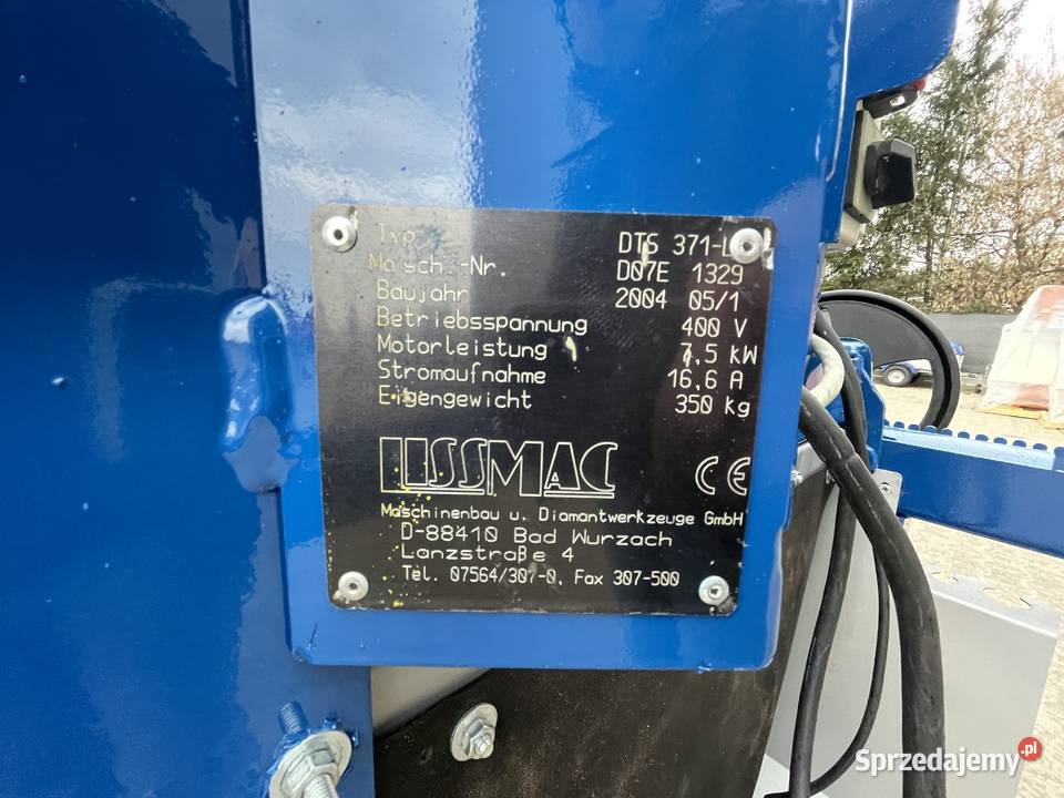 Piła stolikowa LISSMAC DTS 901 przecinarka do Ślesin