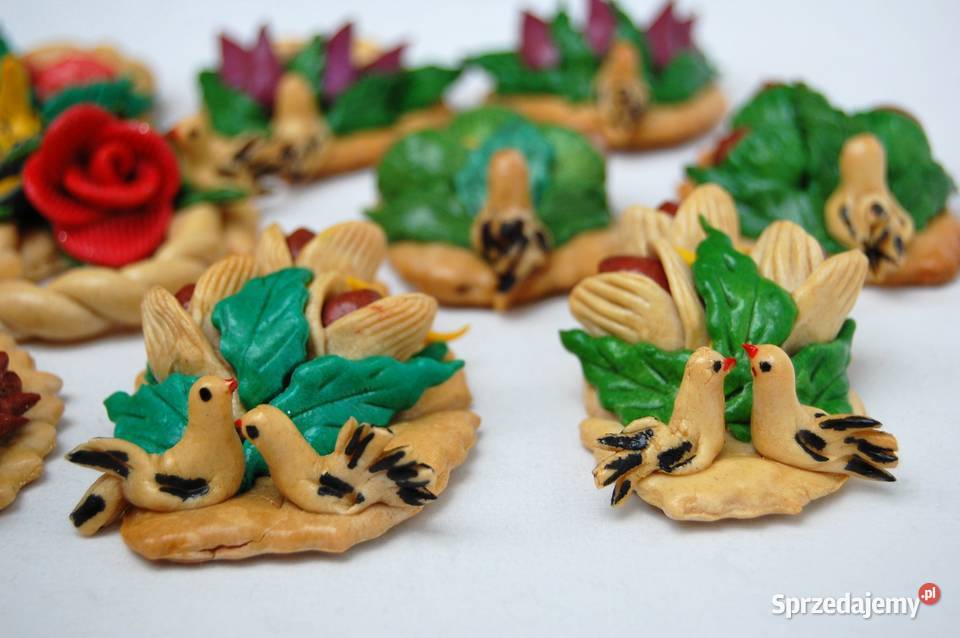Precle wieńce ptaki kwiaty orzechy listki lubelskie Lublin