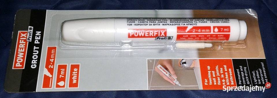 Marker do Fug POWERFIX Profi 7ml BIAŁY Chełm