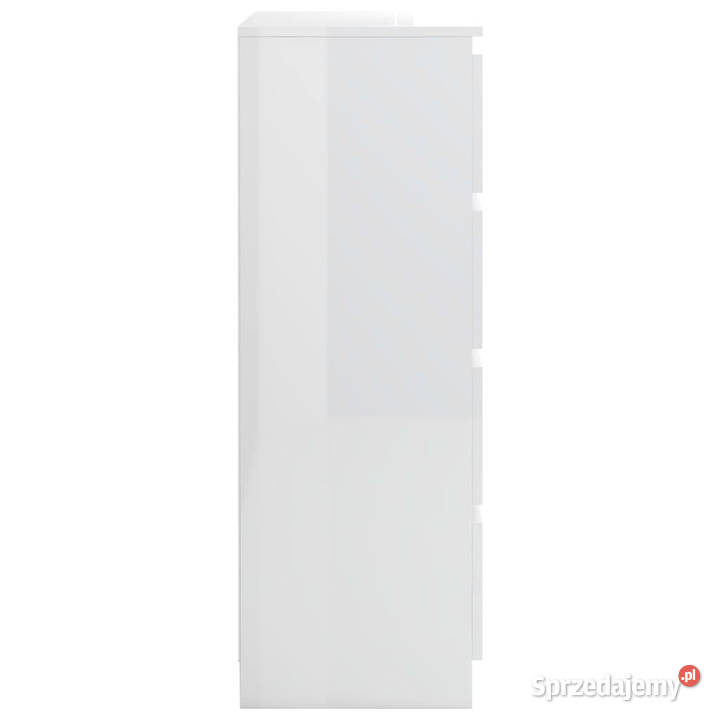 Komoda biała z połyskiem 60x35x985 materiał sprzedam