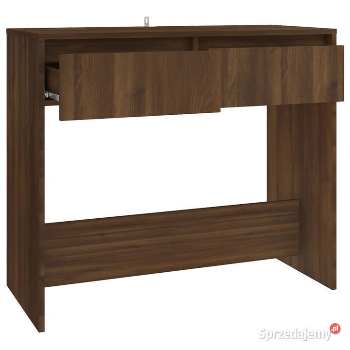 Stolik konsolowy brązowy dąb 89x41x765 WM813001 mazowieckie sprzedam