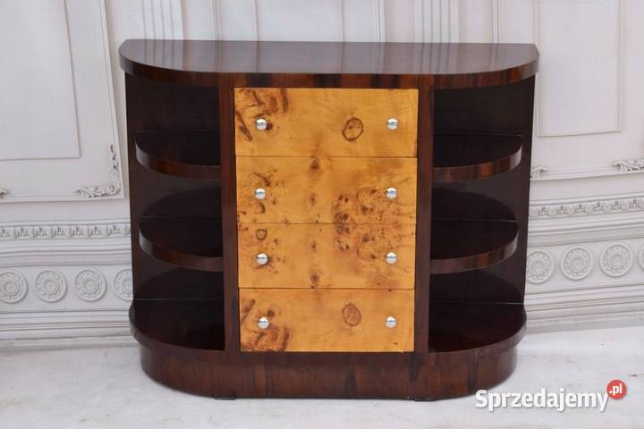 Komoda Regał Styl Art Deco Szafka 4 Szuflady