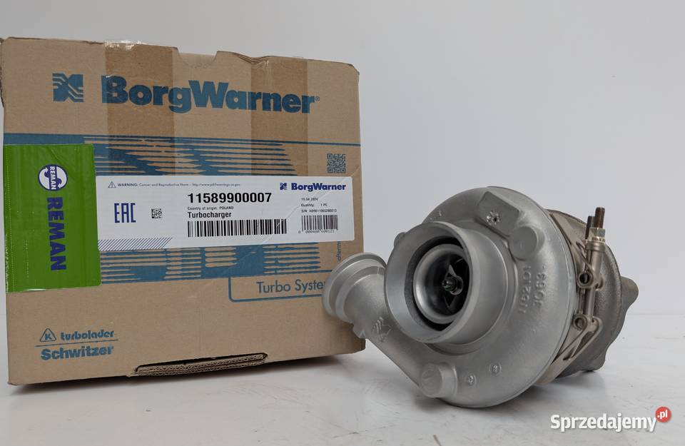 Turbosprężarka BorgWarner KKK Oryginal mazowieckie Siedlce sprzedam