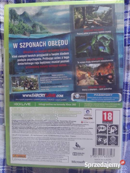 Oryginalne Gry XBOX 360 FIFA 15 10 FAR CRY 3 Warszawa