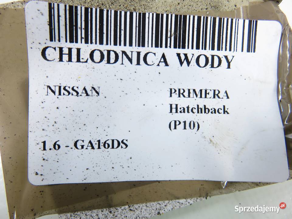 CHŁODNICA WODY NISSAN PRIMERA P10 16