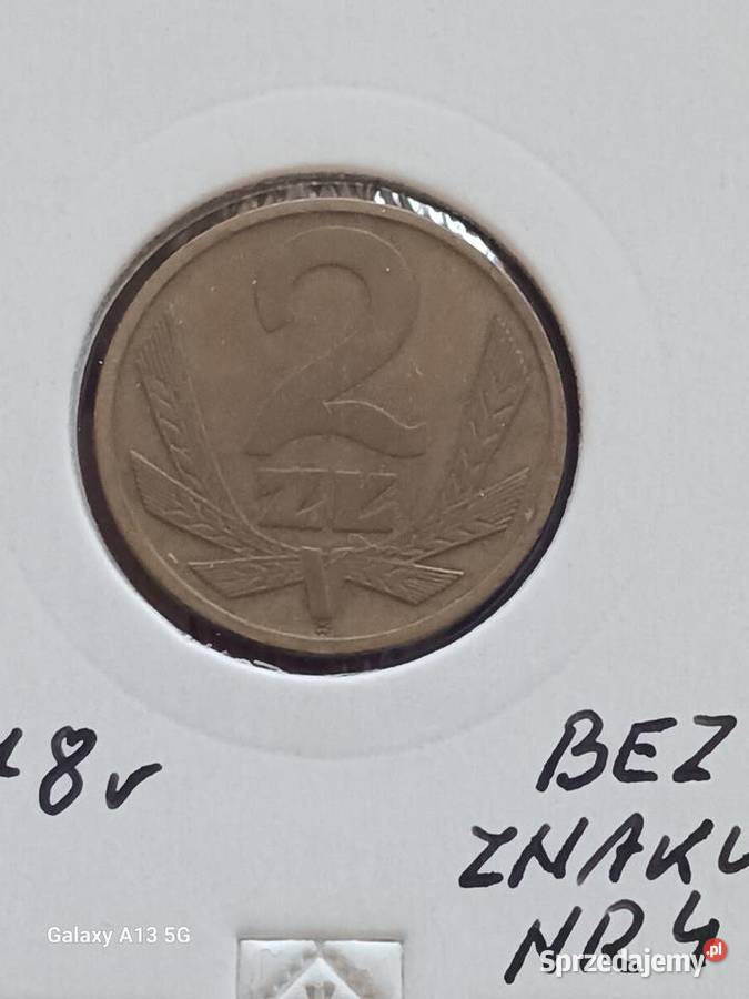 2 złote 1978 r bez znaku mennicy 4 najniższy Konin