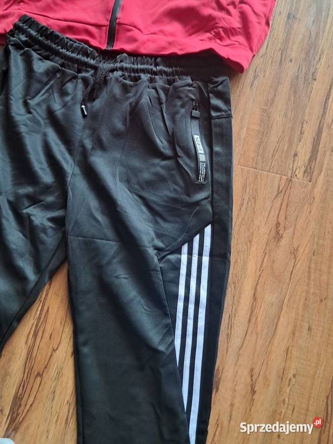 nowy czerwono czarny dres rozmiar M brak metki Sandomierz sprzedam