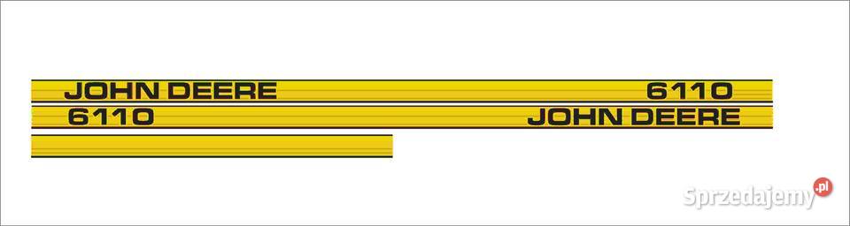 Naklejki John Deere 6110 mocny klej odporne