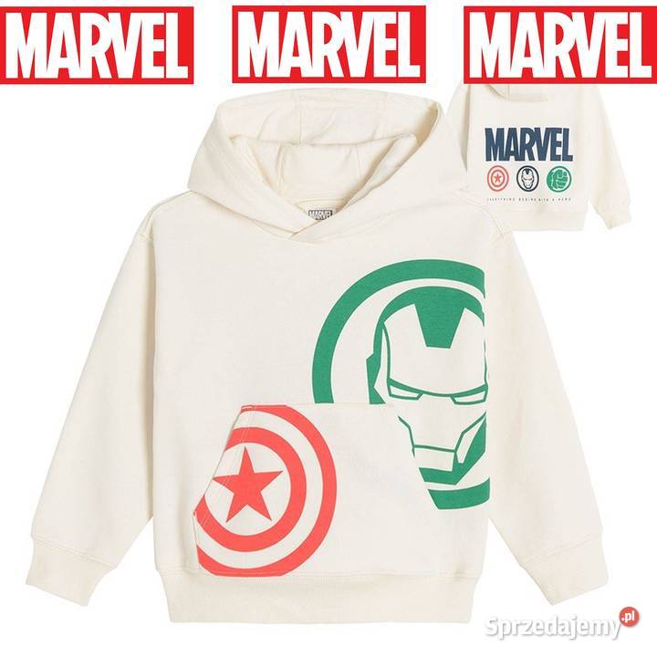 Marvel bluza dziecięca kangurka z kapturem Kielce sprzedam