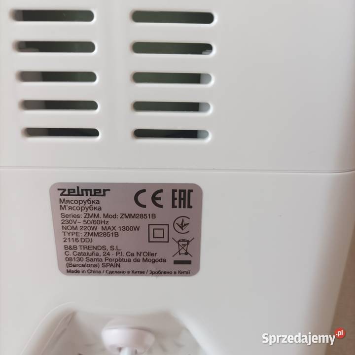 Elektryczna maszynka do mielenia mięsa Zelmer dolnośląskie Stronie Śląskie