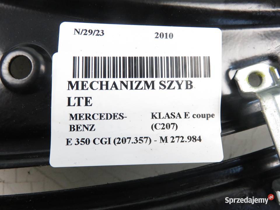 PODNOŚNIK SZYBY LEWY TYLNY MERCEDES 207