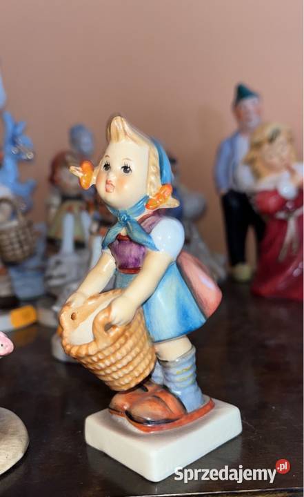 Dziewczynka duża z koszyczkiem Figurka Goebel Gdańsk