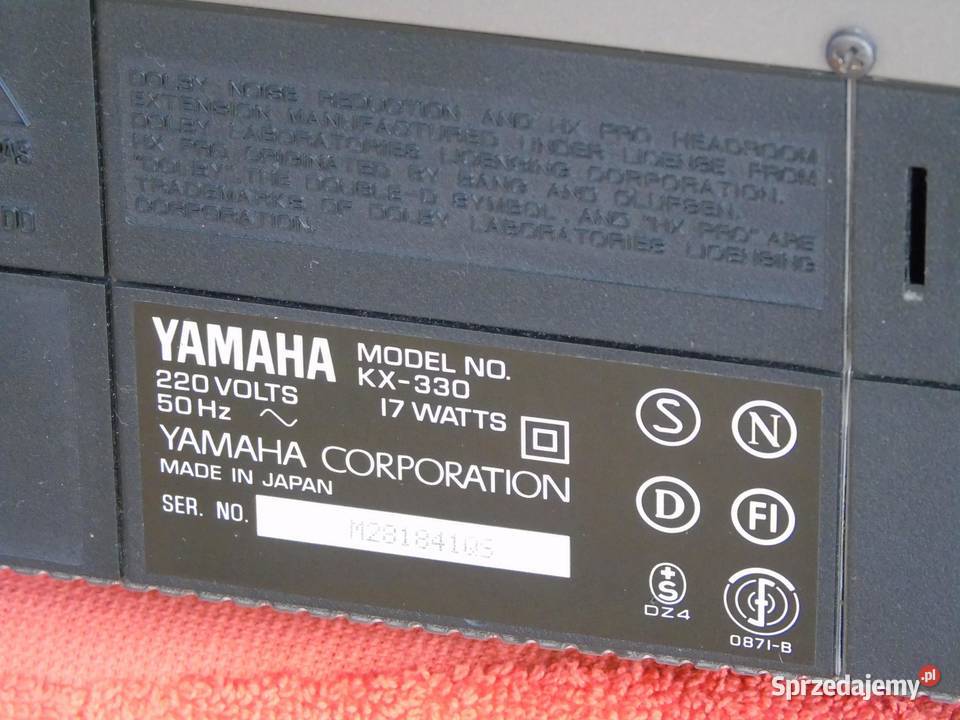 Magnetofon Yamaha KX330 tytan sprawny i ładny