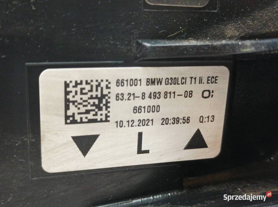 LAMPA TYŁ LEWA LCI LIFT FL SEDAN EUROPA Części samochodowe