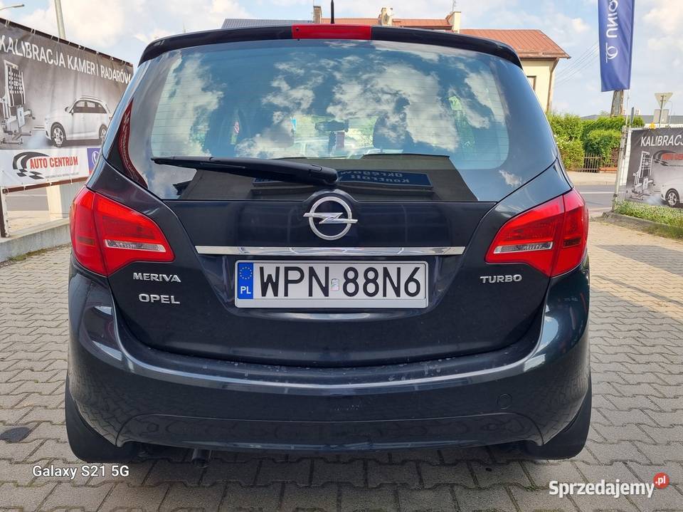 Opel Meriva B 14 120 polski salon półskóry alu czarny Meriva mazowieckie