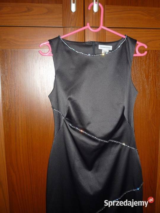 czarna sukienka ozdobiona cekinami Gdynia sprzedam